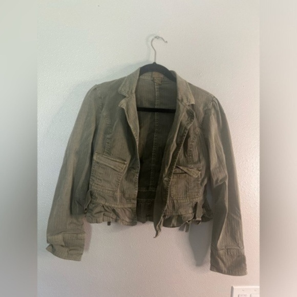 Source Unknown Jackets & Blazers - vintage army green utility jacket
